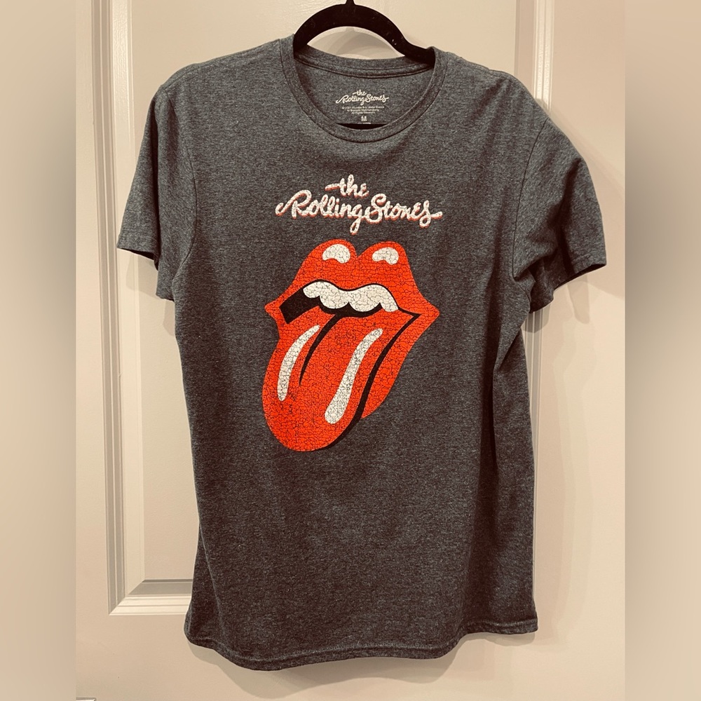 Rolling Stones T-shirt Color Heather Gray Size Medium